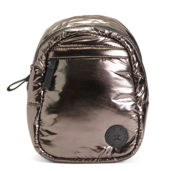 NWT DANSKIN Women's Lowry Crossbody Bag Metallic Nylon Sling Backpack - Picture 1 of 6